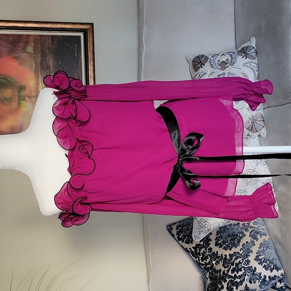 J. R. Nites By Carol Lin Blouse - Picture 1 of 10